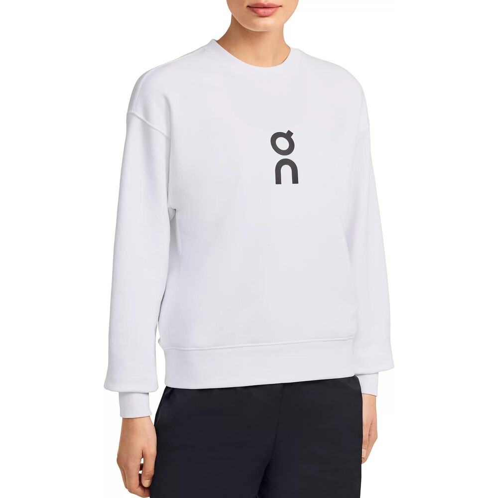 On Women's Club Crewneck Sweatshirt, XL, White